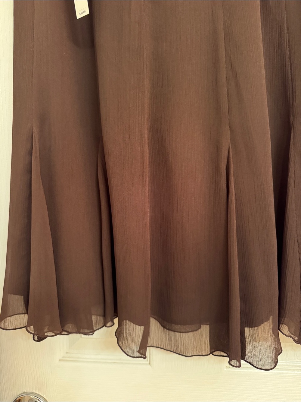 Apt. 9 Chocolate Brown A-Line Flowy Skirt. Medium.NWT - Picture 5 of 9